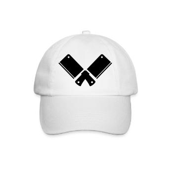 Hackmesser - Baseballkappe - Weiß/Weiß - Vorne