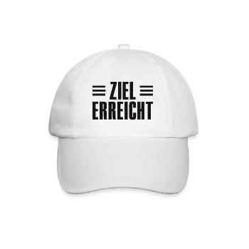 Erfolg Spruch für Gründer Unternehmer Startup - Baseballkappe - Weiß/Weiß - Vorne