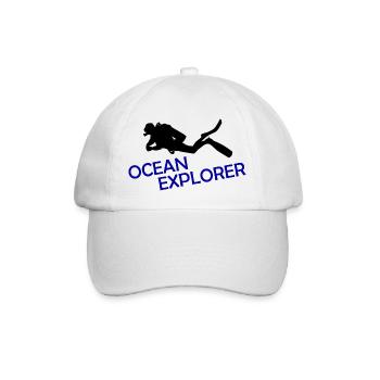 OCEAN EXPLORER - Baseballkappe - Weiß/Weiß - Vorne