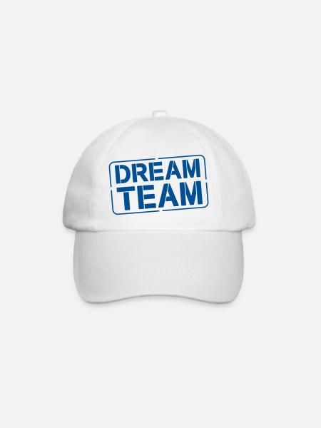 dream team - Baseballkappe - Weiß/Weiß