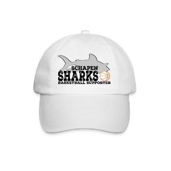 Sharks Supporter WHITE Rust Orange Ball - Baseballkappe - Weiß/Weiß - Vorne