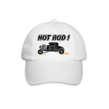 HOT ROD - Baseballkappe - Weiß/Weiß - Vorne