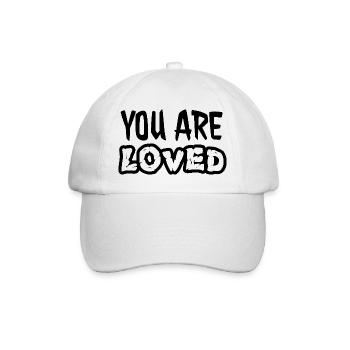 You are loved - Baseballkappe - Weiß/Weiß - Vorne