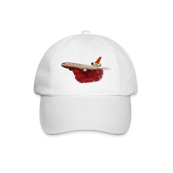 DC-10 Löschflugzeug - Baseballkappe - Weiß/Weiß - Vorne