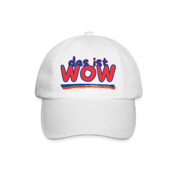 das ist WOW - Baseballkappe - Weiß/Weiß - Vorne