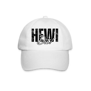 Hewi Dit! – Berliner Humor Spruch Design - Baseballkappe - Weiß/Weiß - Vorne