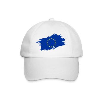 Flagge der Europäischen Union - Baseballkappe - Weiß/Weiß - Vorne