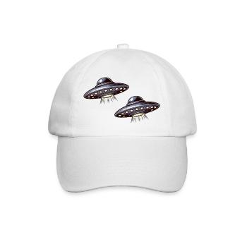 ufos - Baseballkappe - Weiß/Weiß - Vorne