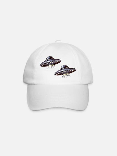 ufos - Baseballkappe - Weiß/Weiß