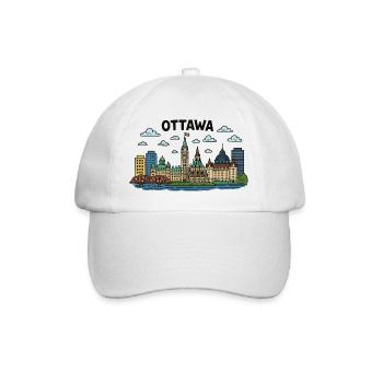 ottawa city kanada - Baseballkappe - Weiß/Weiß - Vorne