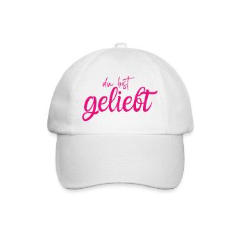 Du bist geliebt - Baseballkappe - Weiß/Weiß - Vorne