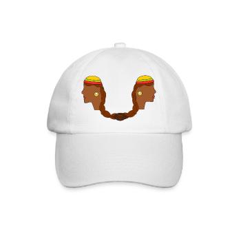Haarig verbunden - Baseballkappe - Weiß/Weiß - Vorne