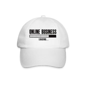Online Business Loading Online Business Affiliate - Baseballkappe - Weiß/Weiß - Vorne