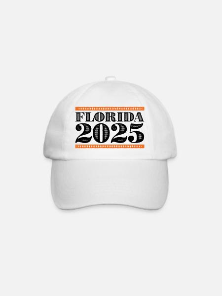 Florida 2025 - Baseballkappe - Weiß/Weiß