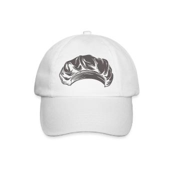 Kochmütze - Baseballkappe - Weiß/Weiß - Vorne