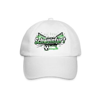 Schweinfurt Fußball Stadion Design - Baseballkappe - Weiß/Weiß - Vorne