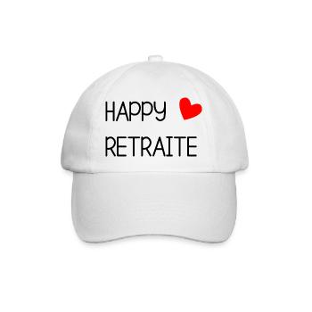 RUHESTAND. RUHESTAND. PENSIONIERT. RUHESTAND. - Baseballkappe - Weiß/Weiß - Vorne