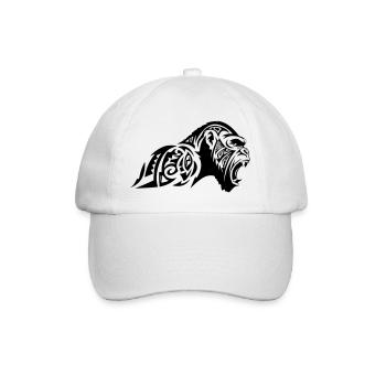 Gorilla Beast Tribal - Baseballkappe - Weiß/Weiß - Vorne