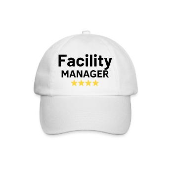 Facility Manager - Baseballkappe - Weiß/Weiß - Vorne