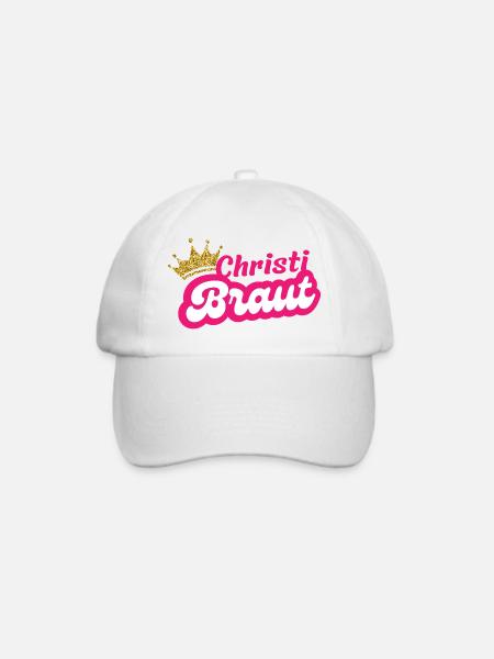 Christi Braut - Baseballkappe - Weiß/Weiß