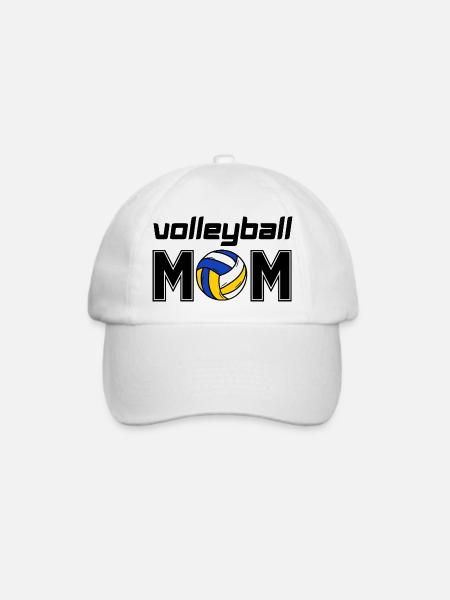 Volleyball-Mom - Baseballkappe - Weiß/Weiß
