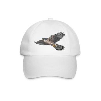 Sperber Greifvogel - Baseballkappe - Weiß/Weiß - Vorne