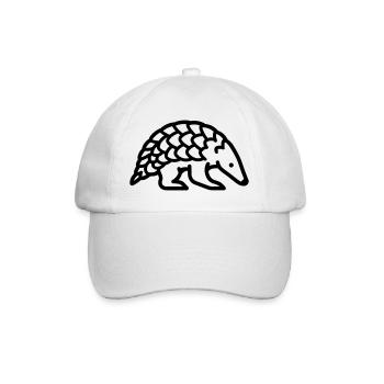 Schuppentier - Baseballkappe - Weiß/Weiß - Vorne