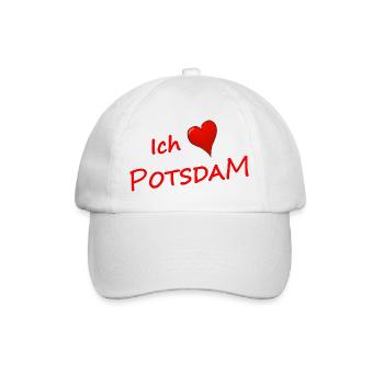 ICH LIEBE POTSDAM - Baseballkappe - Weiß/Weiß - Vorne