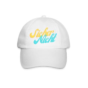 Sicher Nicht. - Baseballkappe - Weiß/Weiß - Vorne