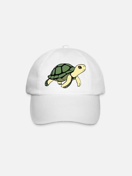 Schildkröten Schildkröten - Baseballkappe - Weiß/Weiß