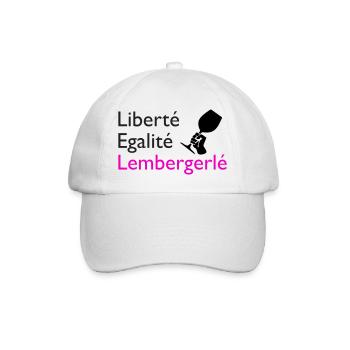 Liberté Egalité Lembergerlé - Baseballkappe - Weiß/Weiß - Vorne