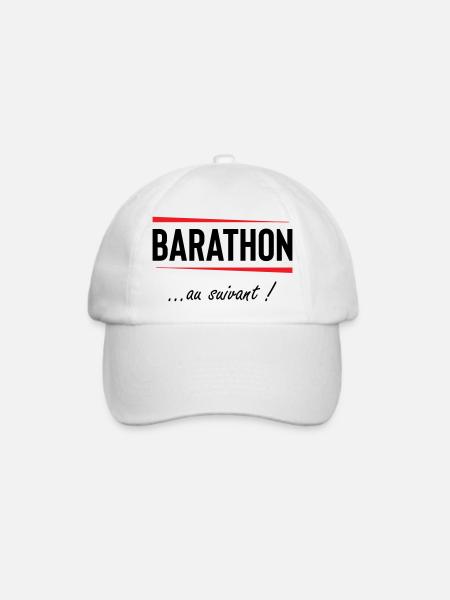 Barathon zum nächsten! Alkohol - Baseballkappe - Weiß/Weiß