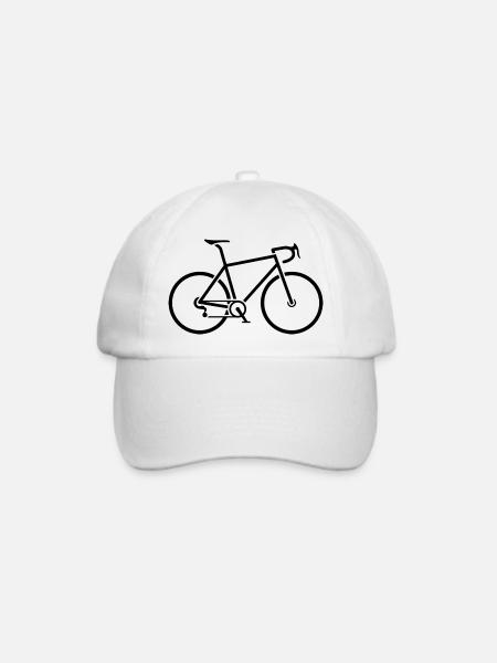 Rennrad - Baseballkappe - Weiß/Weiß