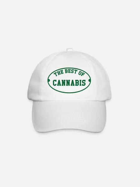 Das Beste aus Cannabis - Baseballkappe - Weiß/Weiß