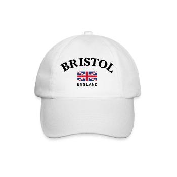 Bristol, England - Baseballkappe - Weiß/Weiß - Vorne