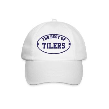 Das Beste der Fliesen - Baseballkappe - Weiß/Weiß - Vorne