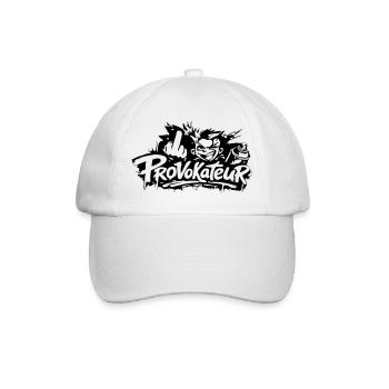 Provokateur - Baseballkappe - Weiß/Weiß - Vorne