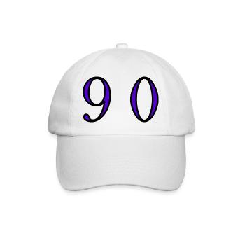 90. 90 JAHRE. 90-JÄHRIGES JUBILÄUM. 90-JÄHRIGES JUBILÄUM. - Baseballkappe - Weiß/Weiß - Vorne