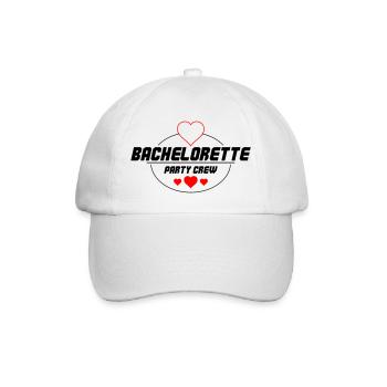 Bachelorette Party Crew - Baseballkappe - Weiß/Weiß - Vorne