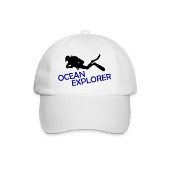 OCEAN EXPLORER - Baseballkappe - Weiß/Weiß - Vorne