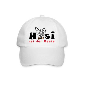 Hasi ist der Beste  Ostern - Baseballkappe - Weiß/Weiß - Vorne