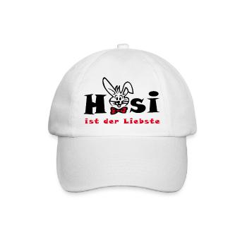 Hasi ist der Liebste Ostern - Baseballkappe - Weiß/Weiß - Vorne