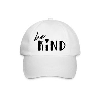 be kind - Baseballkappe - Weiß/Weiß - Vorne