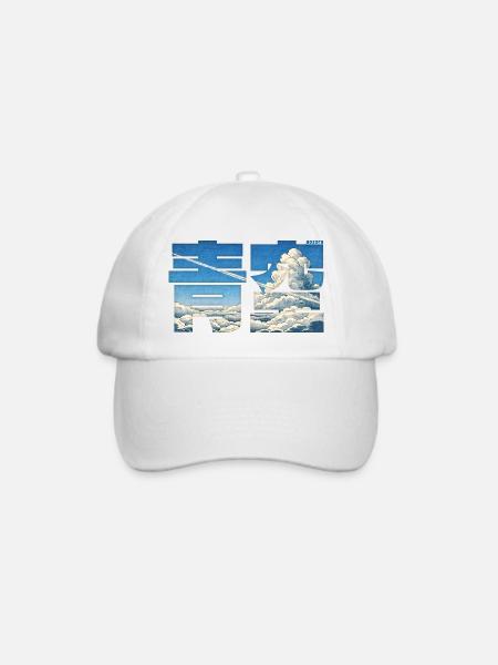 Aozora - Blue Sky  - Baseballkappe - Weiß/Weiß