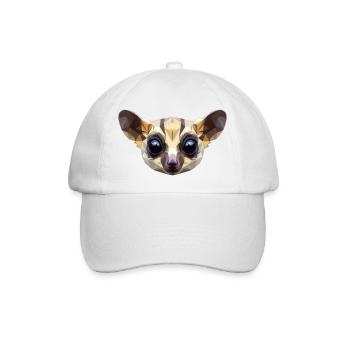 Galago Buschbaby Affen Galagos Affe Süßer Galago - Baseballkappe - Weiß/Weiß - Vorne