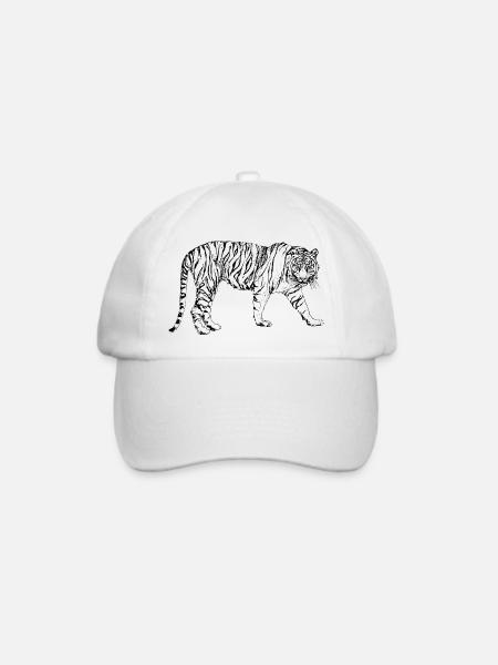 TIGER - Baseballkappe - Weiß/Weiß