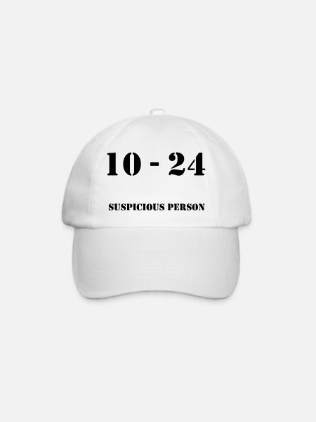 10-24_MP_Suspicious_person - Baseballkappe - Weiß/Weiß