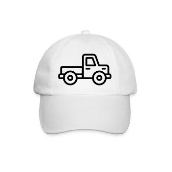 Lkw - Baseballkappe - Weiß/Weiß - Vorne