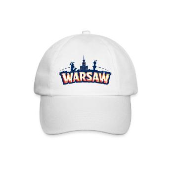 Warschau - Baseballkappe - Weiß/Weiß - Vorne