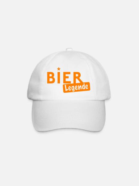 Bier Legende - Baseballkappe - Weiß/Weiß